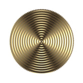 Fidget Pendant Necklace - Brass colour, Fine Ripple